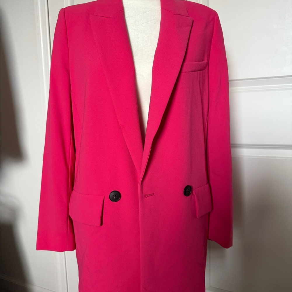 Women's Pink Blazer Coat